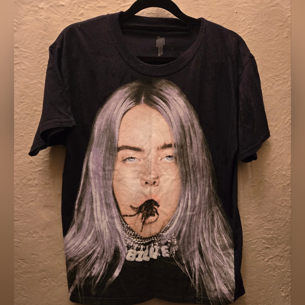 Billie Eilish 2019 Spider Mouth Graphic Tee | Official Merch | XS